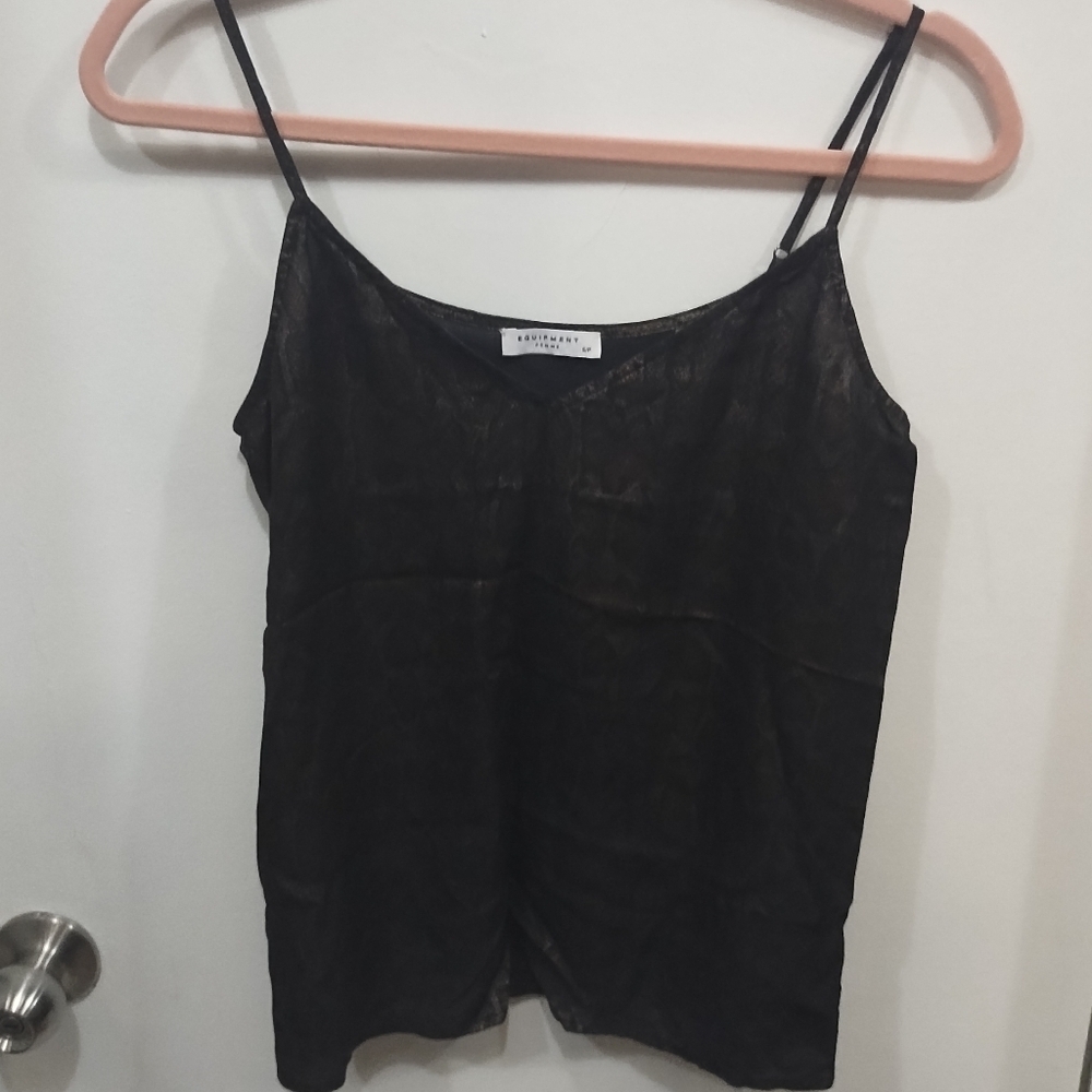 EQUIPMENT FEMME Snake Cami Tank Top Silk - Picture 2 of 8